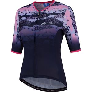 Rogelli Animal Fietsshirt - Korte Mouwen - Dames - Blauw, Roze - Maat S