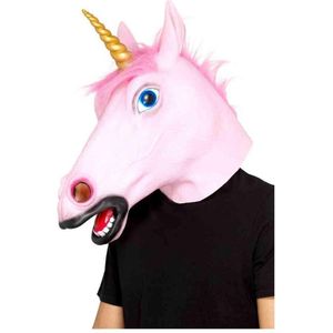 Smiffys - Unicorn Masker - Roze