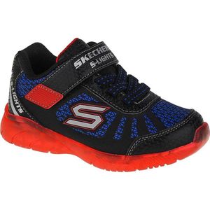 Skechers Illumi-Brights Tuff Track 401520N-BKRB, Kinderen, Zwart, sportschoenen, maat: 28 EU