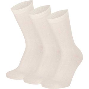 Apollo - Dames sokken - Sokken katoen dames - Sokken - Ecru - Maat 35/42 - Dames sokken katoen 39 42 - Dames sokken naadloos