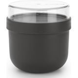 Brabantia Make & Take Yoghurt Beker To Go - 0,5 l - Kunststof - Dark Grey