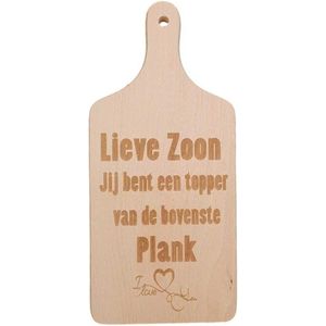 Decoratieve - Snijplank -serveer plank tekst - lieve zoon