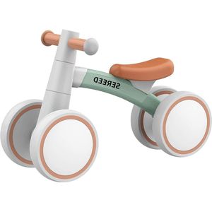 Loopwagen baby Loopfiets voor kinderen vanaf 1 jaar-speelgoed voor baby's van 12-36 maanden-eerste fiets zonder pedaal met 4 wielen-voor jongens en meisjes peuters-eerste verjaardagscadeau loopwagen baby