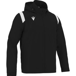 Macron Saransk Windbreaker Heren - Zwart / Wit | Maat: XXL