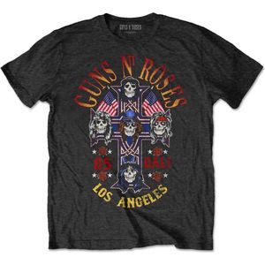 Guns N' Roses - Cali' '85 Heren T-shirt - M - Zwart