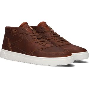 HUB Nevada Hoge sneakers - Leren Sneaker - Heren - Cognac - Maat 45