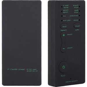 Professional Live Sound Card Voice Changer Device - Portable Mini Voice Changer for Live Broadcast - Mobile Phone PC - English Version .