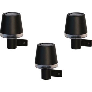 Luxform - 3x Solar Wandlamp Buiten - Cala d'Or - Werkend op zonne-energie - Set van 3 stuks