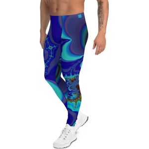 II THE MOON Sport Legging heren top kwaliteit, wordt per bestelling geprint, gesneden en handgenaaid met unieke RETRO print ontworpen door MOON