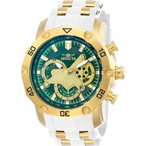 Invicta Pro Diver - SCUBA 23422 Heren Horloge - Waterdicht - Analoog - Quartz Uurwerk - Roestvrij Staal met groene Wijzerplaat - 50mm
