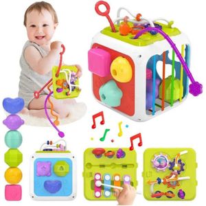 Activiteitenkubus 7 in 1 - Montessori Speelgoed- Speelgoed 1 jaar- Speelgoed 2 jaar- Baby Speelgoed