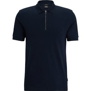 BOSS - Polston Polo Navy - Slim-fit - Heren Poloshirt Maat M