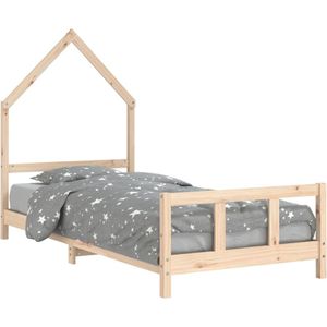 vidaXL - Kinderbedframe - 90x190 - cm - massief - grenenhout