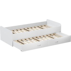 Oskar Store Kinderbed Jaspar, Wit, x200 cm met lattenbodem, zonder matras
