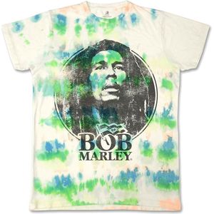 Bob Marley - Black & White Logo Heren T-shirt - S - Multicolours
