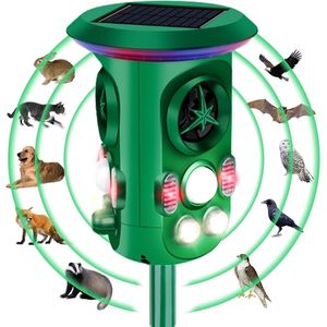 Kattenverjager - Kattenschrik - Katten Verjager voor de Tuin - Kattenverjager op Zonne-energie - Katten Verjager