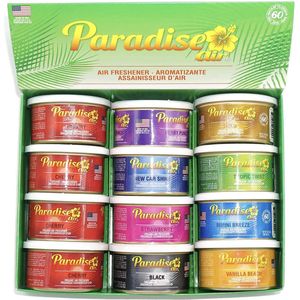 Paradise Air luchtverfrisser 12 stuks in mix verpakking incl. deksels
