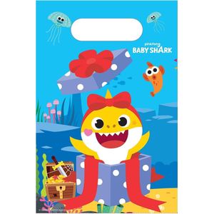 Pinkfong Feestzakjes Baby Shark 23 X 16 Cm Papier Blauw 8 Stuks