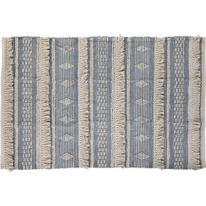 Tapijt DKD Home Decor 180 x 120 x 2 cm Blauw Katoen Wit Boho