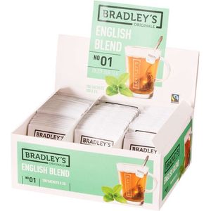 Bradley's Thee | English Blend no.1 | Cateringbox met envelop | 100 x 2 gram