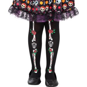 FUNIDELIA Day of the Dead Catrina Maillotvoor meisjes - Zwart