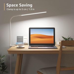 Led-bureaulamp, bureaulamp - Oogbeschermende LED Lamp - Bespaar ruimte