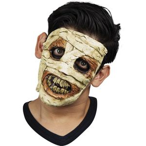 Partychimp Gezichts Masker Levende Mummie Halloween Masker voor bij Halloween Kostuum Volwassenen - Latex - One-Size