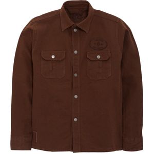 King Kerosin Jacket Vintage Canvas Lumberjack Ride Forever Brown-XL