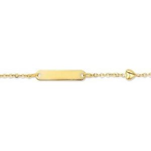 N-joy trendstyle gouden armband MET NAAMGRAVURE 4606