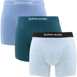 Björn Borg Cotton Stretch boxers - heren boxers normale lengte (3-pack) - multicolor - Maat: L