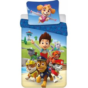 Paw Patrol dekbedovertrek team Patrol 140 x 200 cm - 70 x 90 cm - Polyester