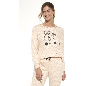Cornette Katoenen Pyjama Dames Volwassenen Winter Matching Gezin Pyama Lange Mouw Lange Broek Squirrel 467/299 XXL