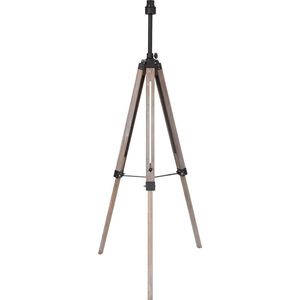 Mexlite vloerlamp Triek - zwart - metaal - 75 cm - E27 fitting - 7176ZW