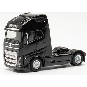 Herpa Schaalmodel Volvo Vrachtwagen FH 16 Gl. XL Ex - Zwart Schaal 1:87 Lengte 7cm