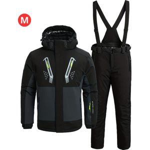 Livano Skipak - SkiBroek - Skijas - Ski Suit - Wintersport - Heren - 2-Delig - Zwart - Winter - Maat M