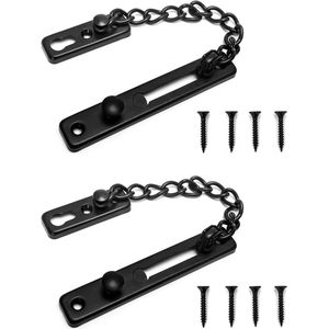 Veilige deurketting - antiverlies slot - 2 stuks - roestvrij staal
