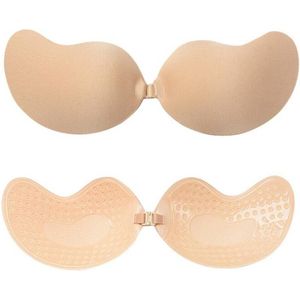 BaykaDecor - Luxe Onzichtbare Push Up BH - Bra - Kleding Accessoires - Beha Vrouwen - Ondergoed Dames Bralette - C Cup beige
