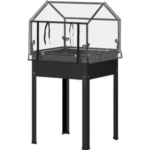 Verhoogde Plantenbak - Planten - Bloemen - Bloembak - Kweektafel - Kweekkas - Kas - 60 x 60 x 120 cm