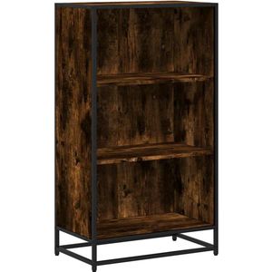 vidaXL - Boekenkastx35x107,5 - cm - bewerkt - hout - gerookt - eikenkleurig
