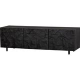 BePureHome Tv-Meubel Counter - Mango - Zwart - 50x160x45