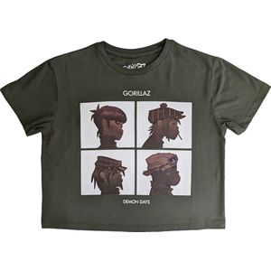 Gorillaz - Demon Days Crop top - XL - Groen