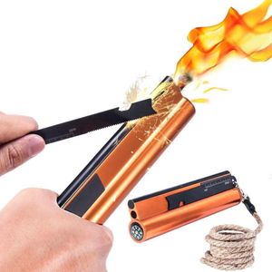 XXL vuurstaal vuursteen survivalkit met multitool schraper en kompas - waterdichte box - 20.000+ ontstekingen - aansteker flint stone voor outdoor bushcraft