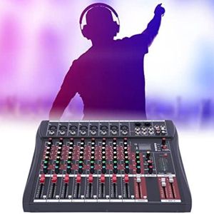 Mengpaneel dj - Mengpaneel mixer - Mengpaneel met versterker - Mengpaneel bluetooth - 8 Kanaal