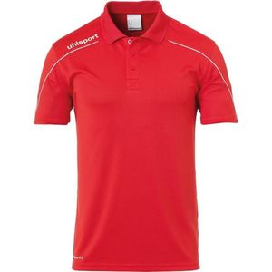Uhlsport Stream 22 Polo Heren - Rood / Wit | Maat: 2XL