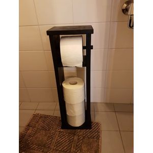 Toilet- Rolhouder- Staand -hout