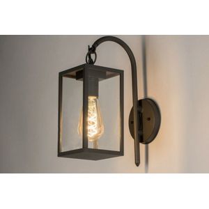 Lumidora Wandlamp 72711 - Voor buiten - PARIS - E27 - Zwart - Metaal - Buitenlamp - IP44