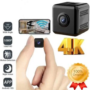1080p Mini Beveiligingscamera Draadloos - Wifi Camera met Bewegingsdetectie, Nachtzicht, Beveiligingswaarschuwingen voor Binnen en Buiten, Voor Thuis en Tuin