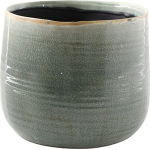 Ter Steege Bloempot Craquelé Mint-Groen D 26 cm H 21 cm