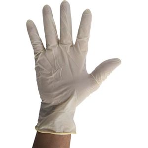 Wegwerphandschoenen Latex - Wit - 100ST- Poedervrij - EXTRA LARGE