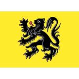 10x Binnen en buiten stickers Vlaanderen - Vlaamse vlag stickers - Supporter feestartikelen - Landen decoratie en versieringen